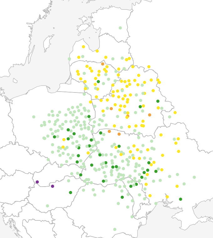 Distribution of ni(sh)t in the LCAAJ